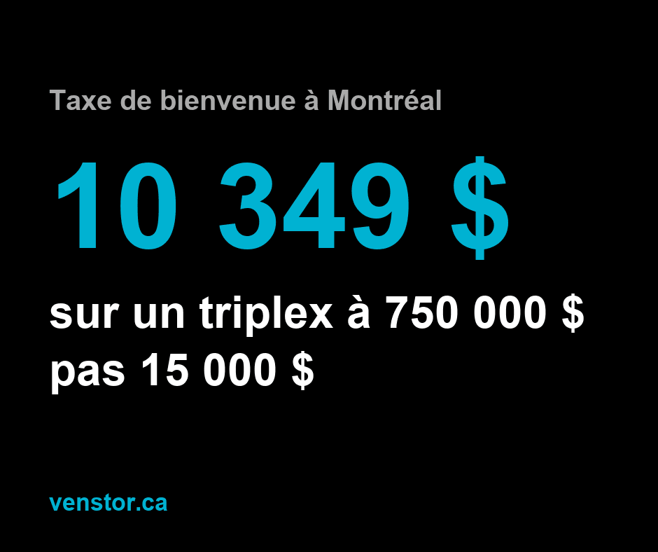 Taxe de bienvenue à Montréal : le vrai calcul, tranche par tranche